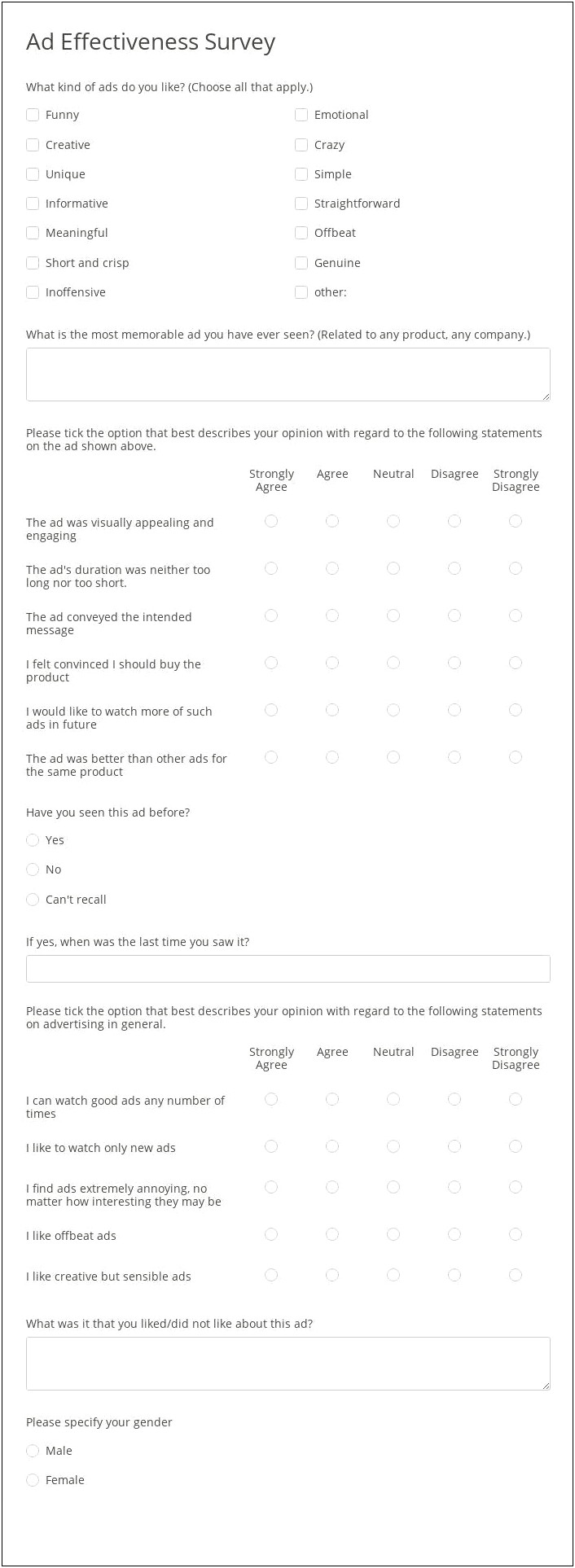 Photography Package Order Form Template Free