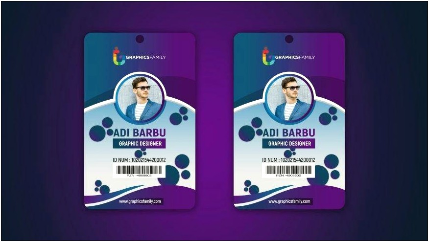 Photoshop Id Card Template Free Download