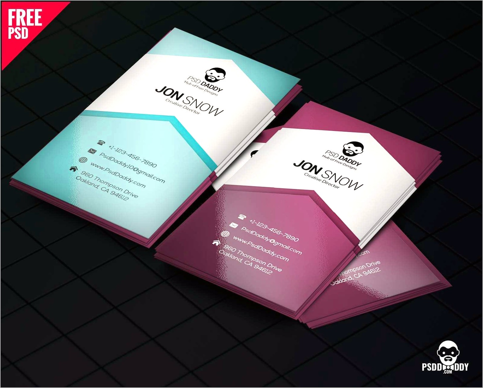 Business Card Template Free Download Photoshop
