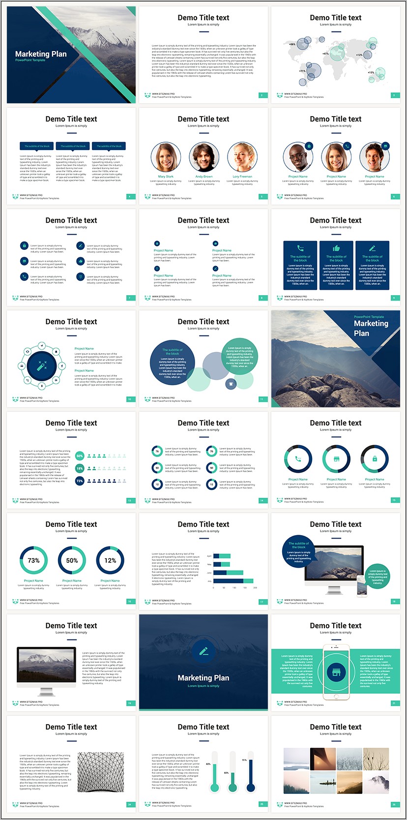 Plans Pricing Template For Powerpoint Free