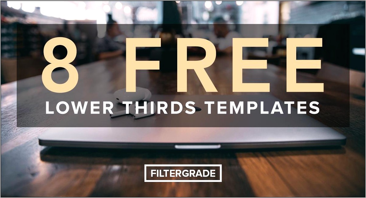 Premiere Pro Free Lower Thirds Templates Resume Example Gallery