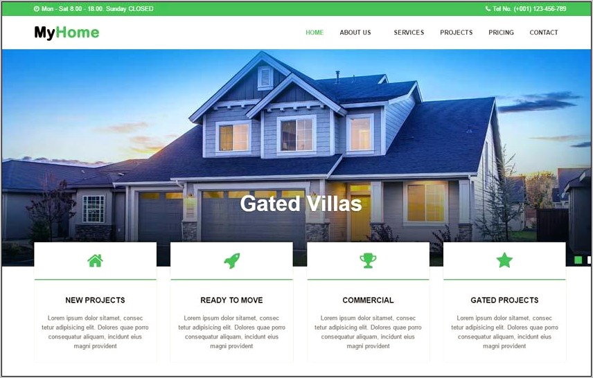 Real Estate Bootstrap Template Free Download