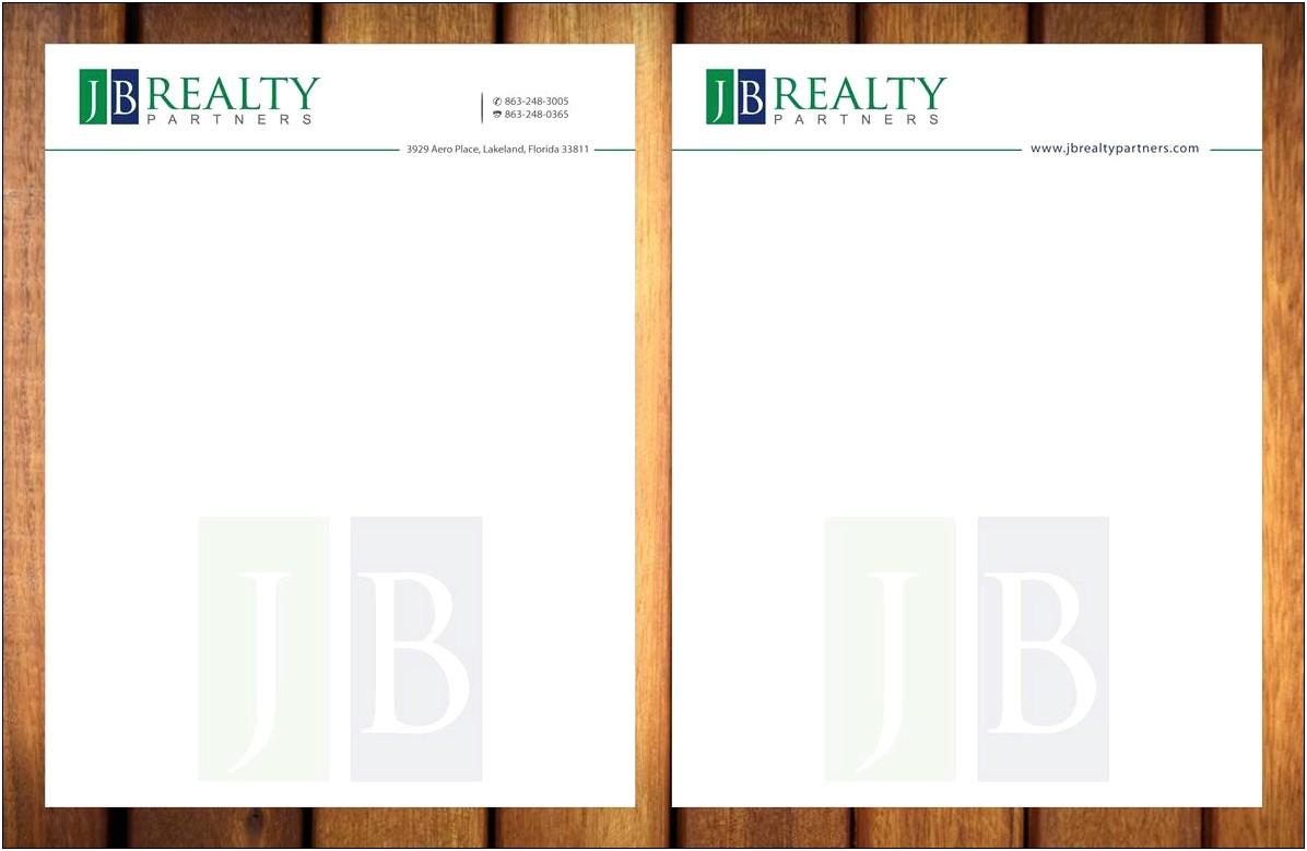 Real Estate Letterhead Templates Free Download