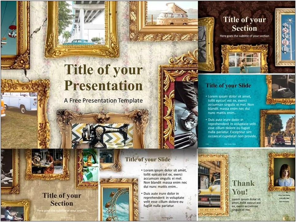 Renaissance Themed Powerpoint Template Free Download