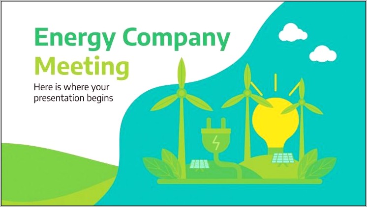 Renewable Energy Ppt Template Free Download