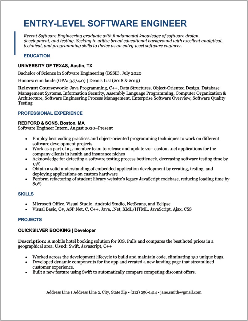 Resume Summary Do I Mention Entry Level