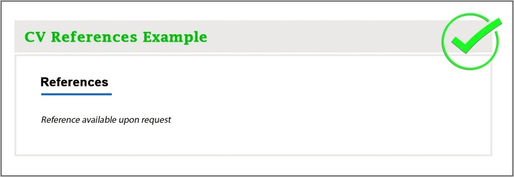 Resume Template References Available Upon Request