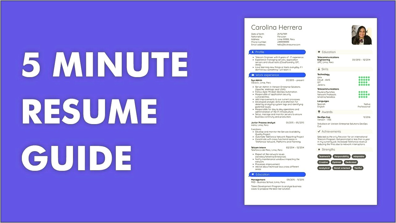 Resume To Apply For Jobs Guideline