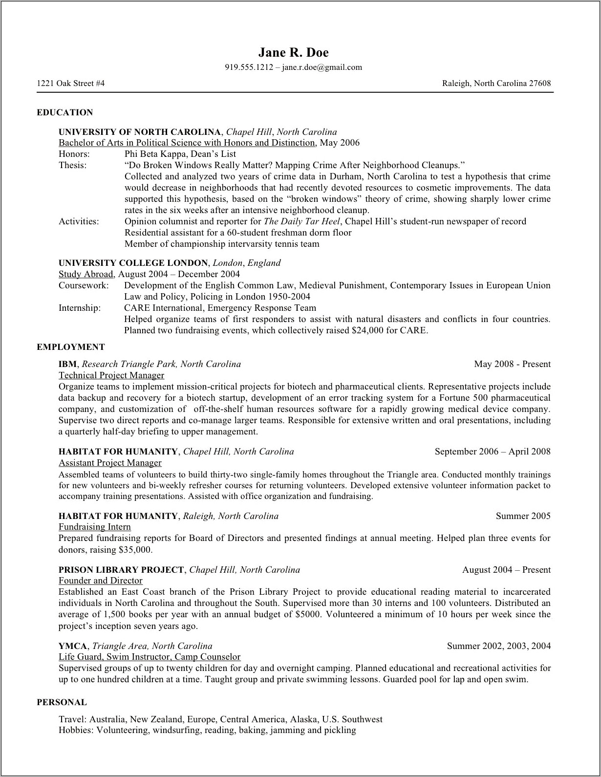 Resumes In America Sample For Students