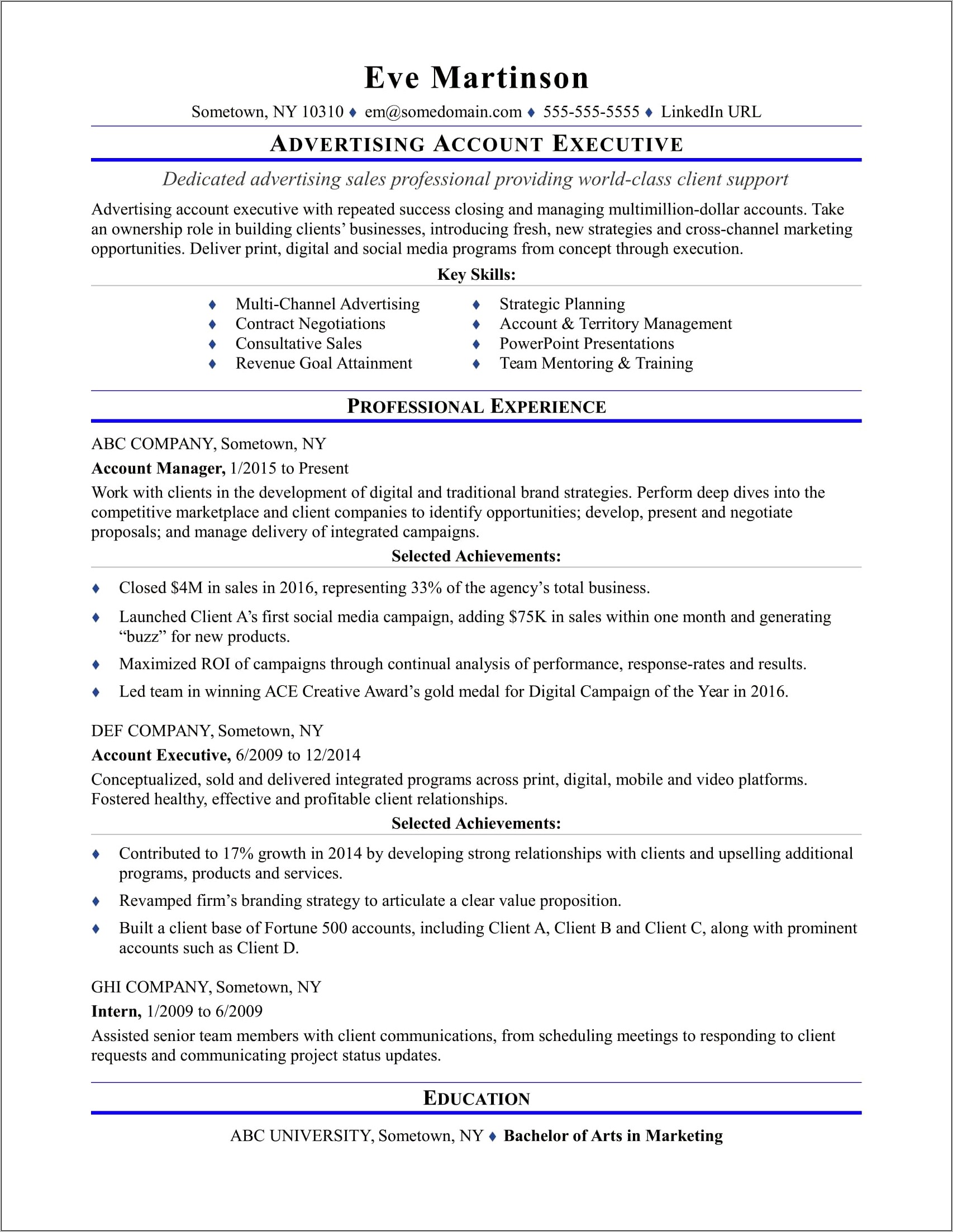 Sales Promotion Job Description For Resume