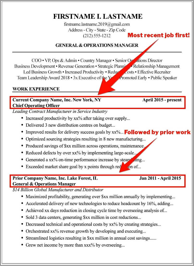 Same Job Many Times In Resume