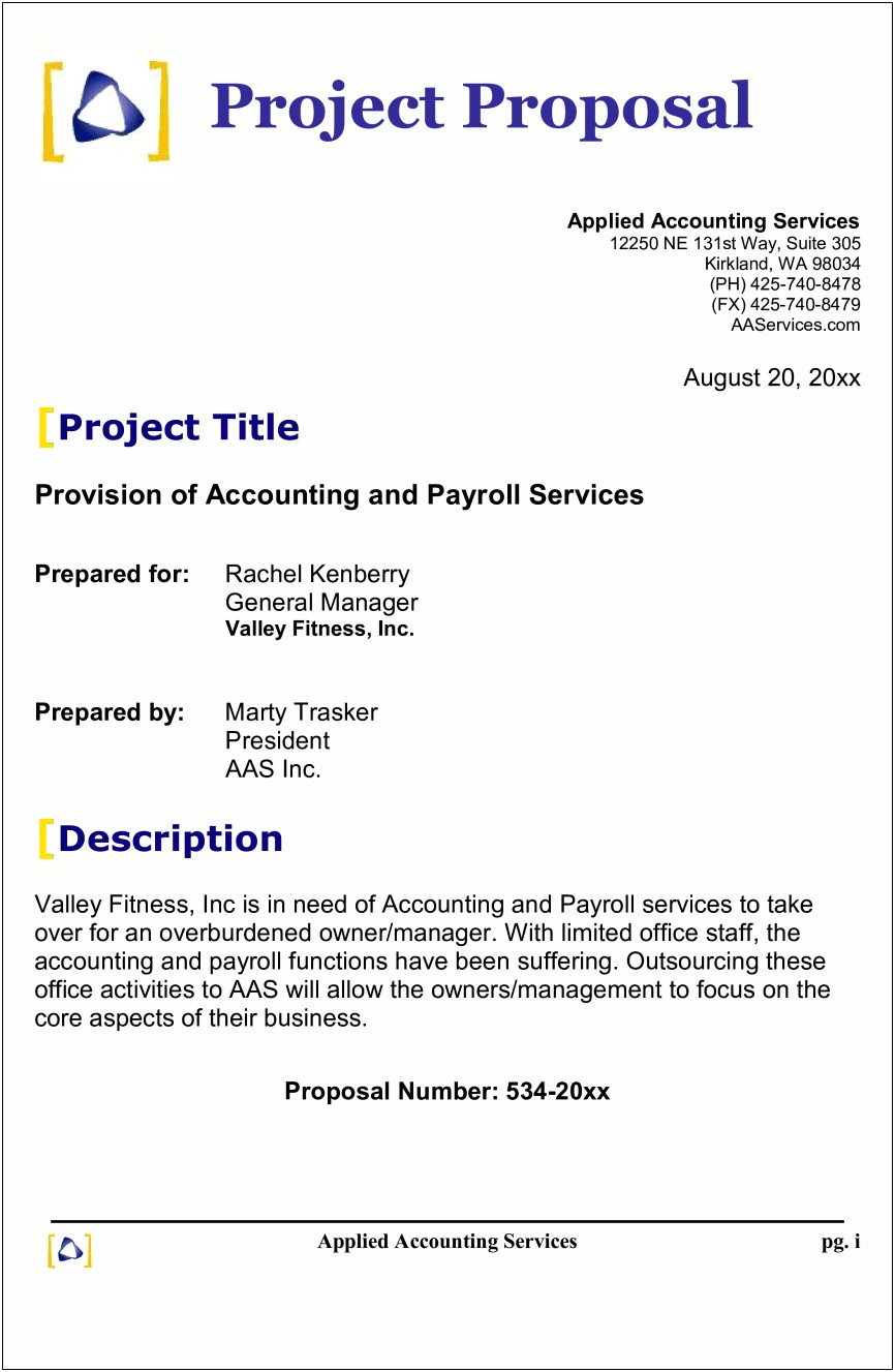 Sample Business Proposal Template Free Download