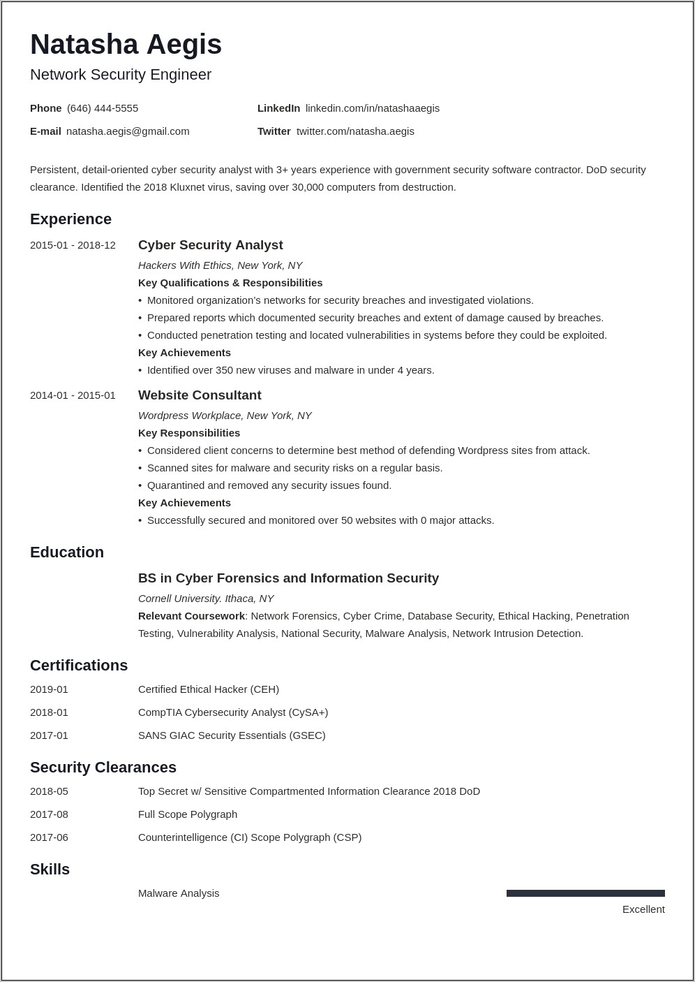 Sample Of Resume On Vulnerability Remediation