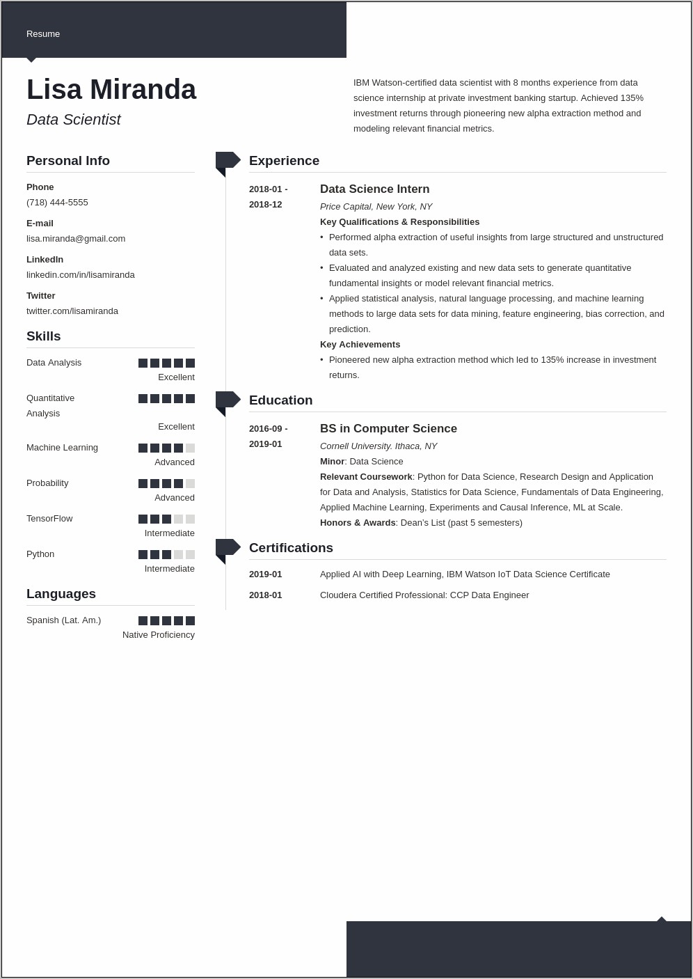 Sample Resume Ater First Job Out Of College