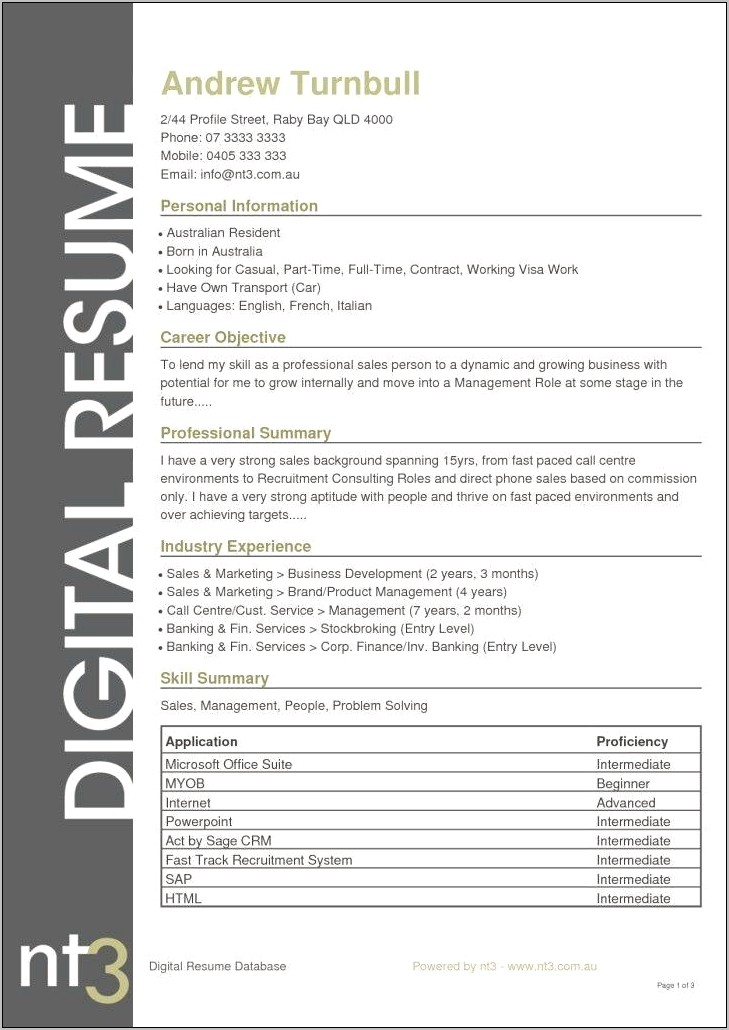 Sample Resume For 2 Years Experience In Bpo