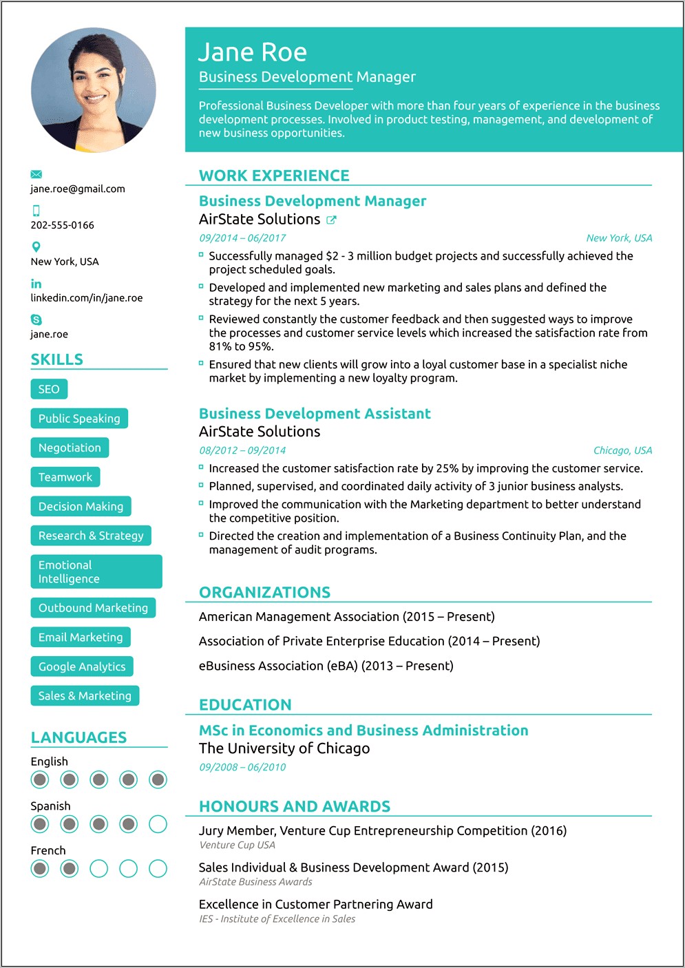 Sample Resume Format For 10 Years Experience