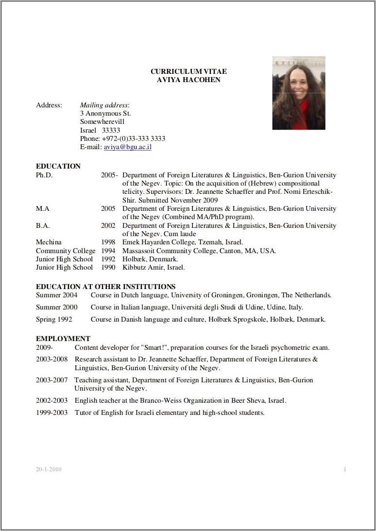 Sample Resume Home Tuition Pamphlet Examples
