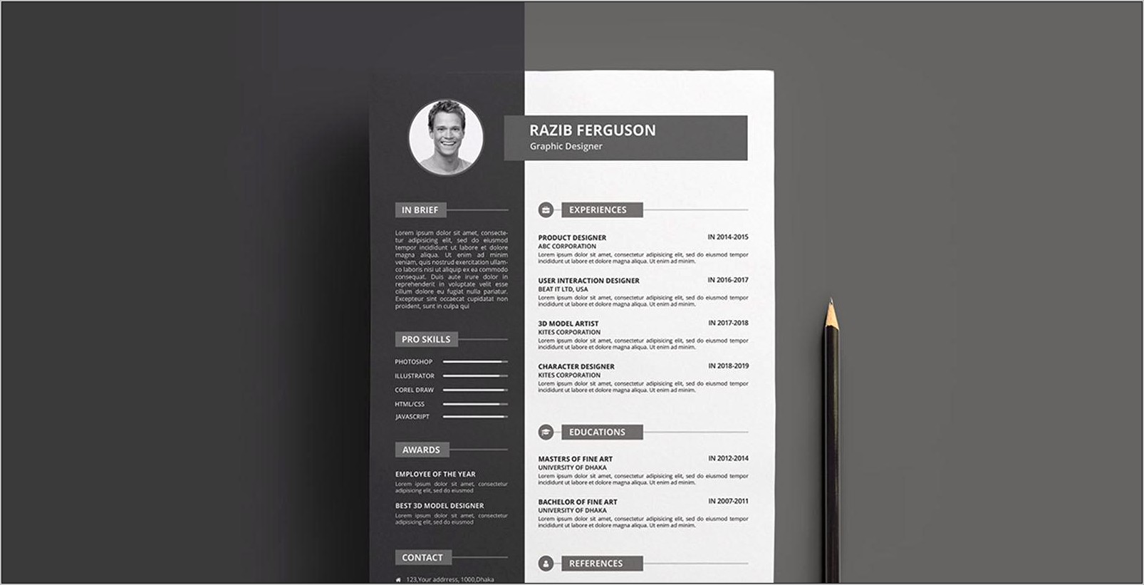 Sample Resume Templates For Business Card