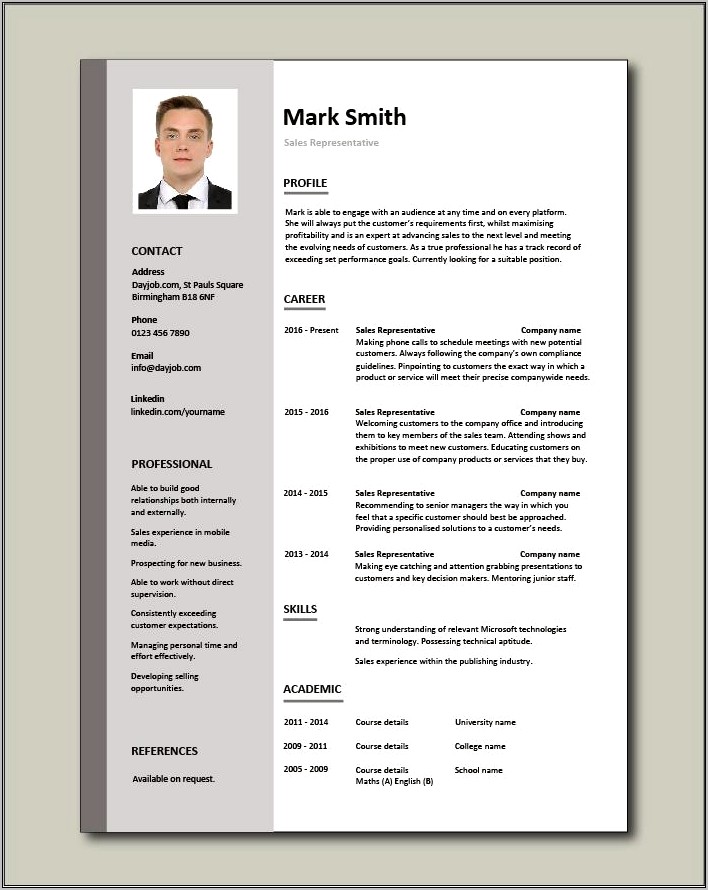Sample Sales Associate Job Description Resume