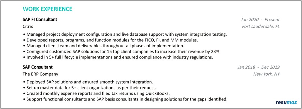 Sap Basis Consultant Resume 5 Years Experience