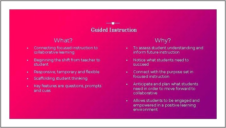 Scaffolding Skill Set For Teachers On A Resume