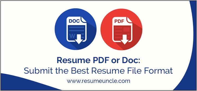 Send Resume In Pdf Or Word File