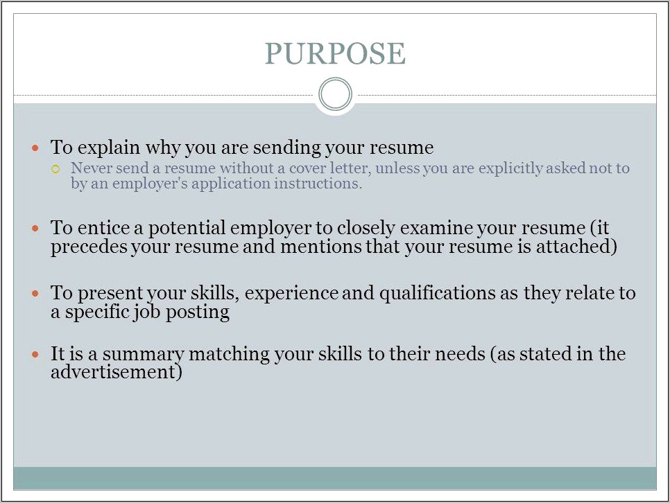 Sending A Resume Without A Job Posting