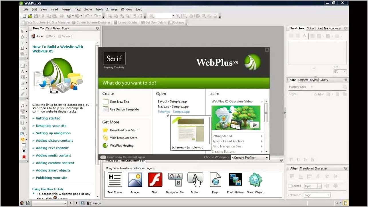 Serif Webplus X5 Templates Free Download