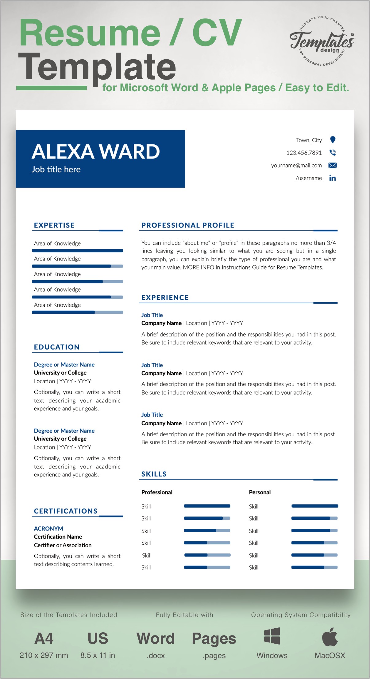 Short Simple Descriptive Text For Resume