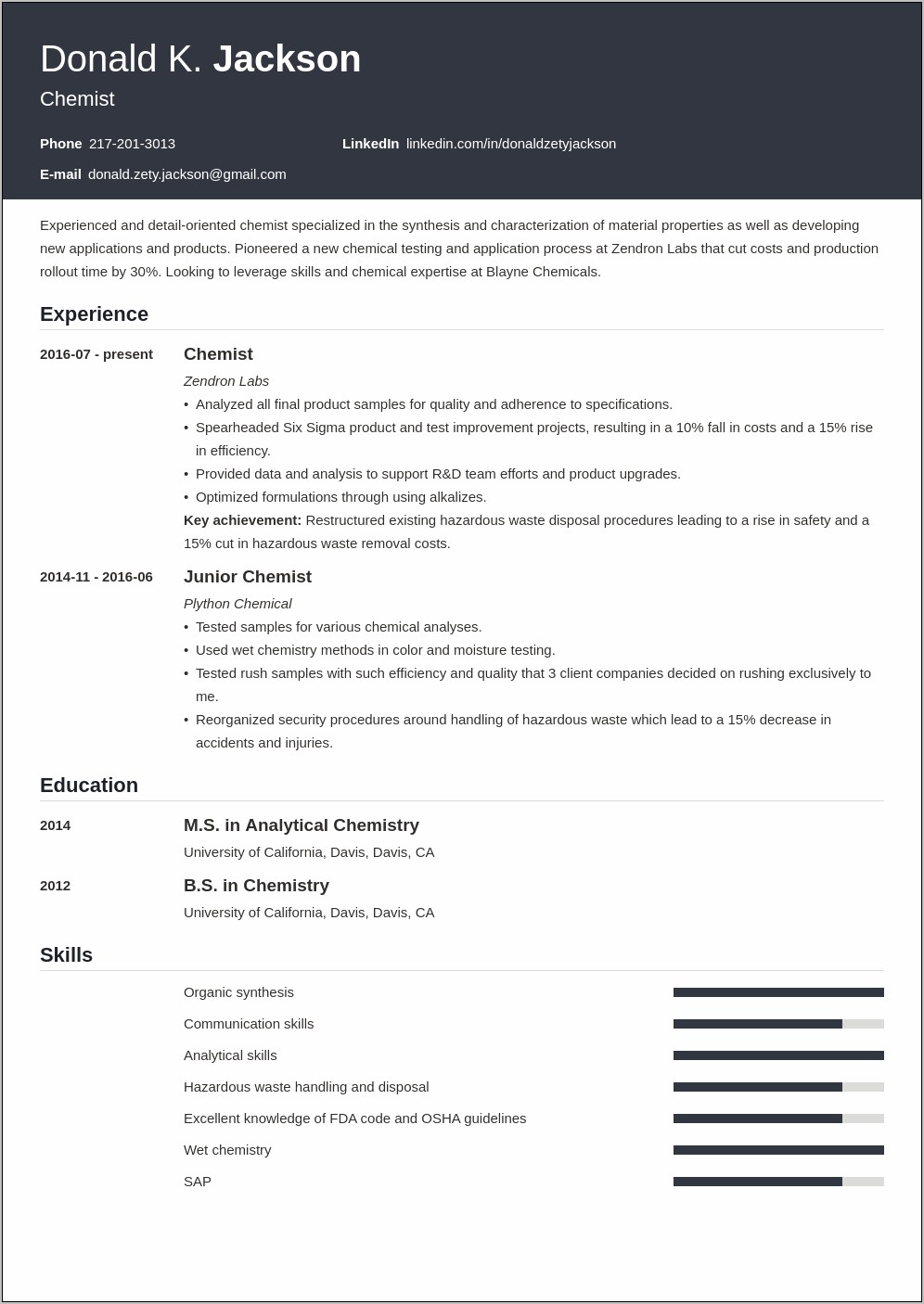 Should A Scientist Use A Resume Objective