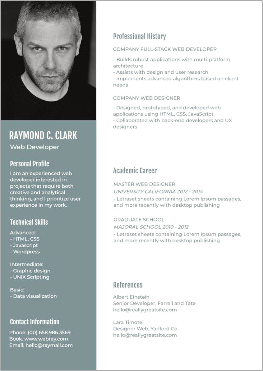 Should I Modify A Resume Template