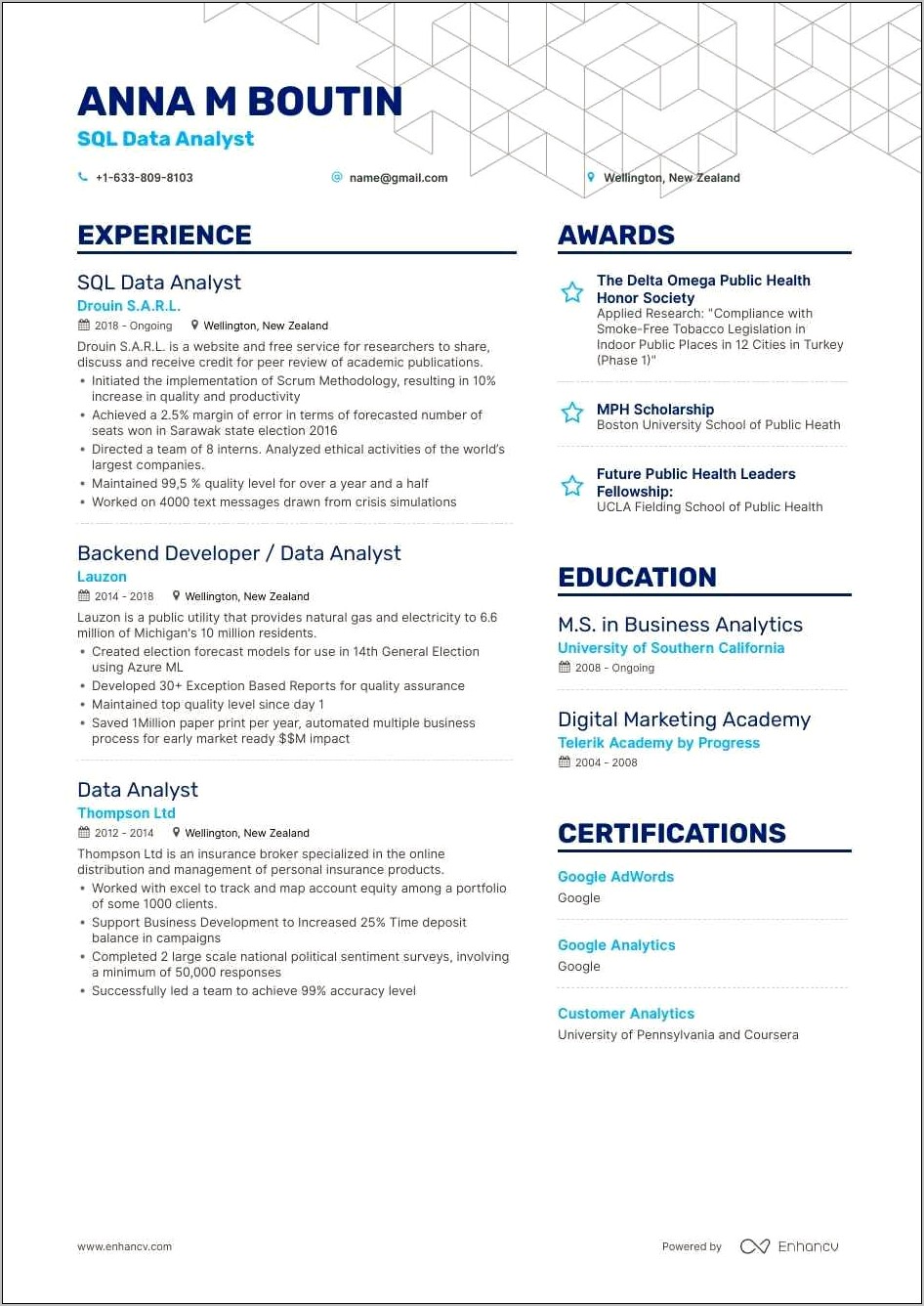 Should I Put Sql On Resume