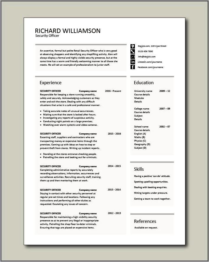 skill-to-describe-that-you-maintain-security-resume-resume-example-gallery