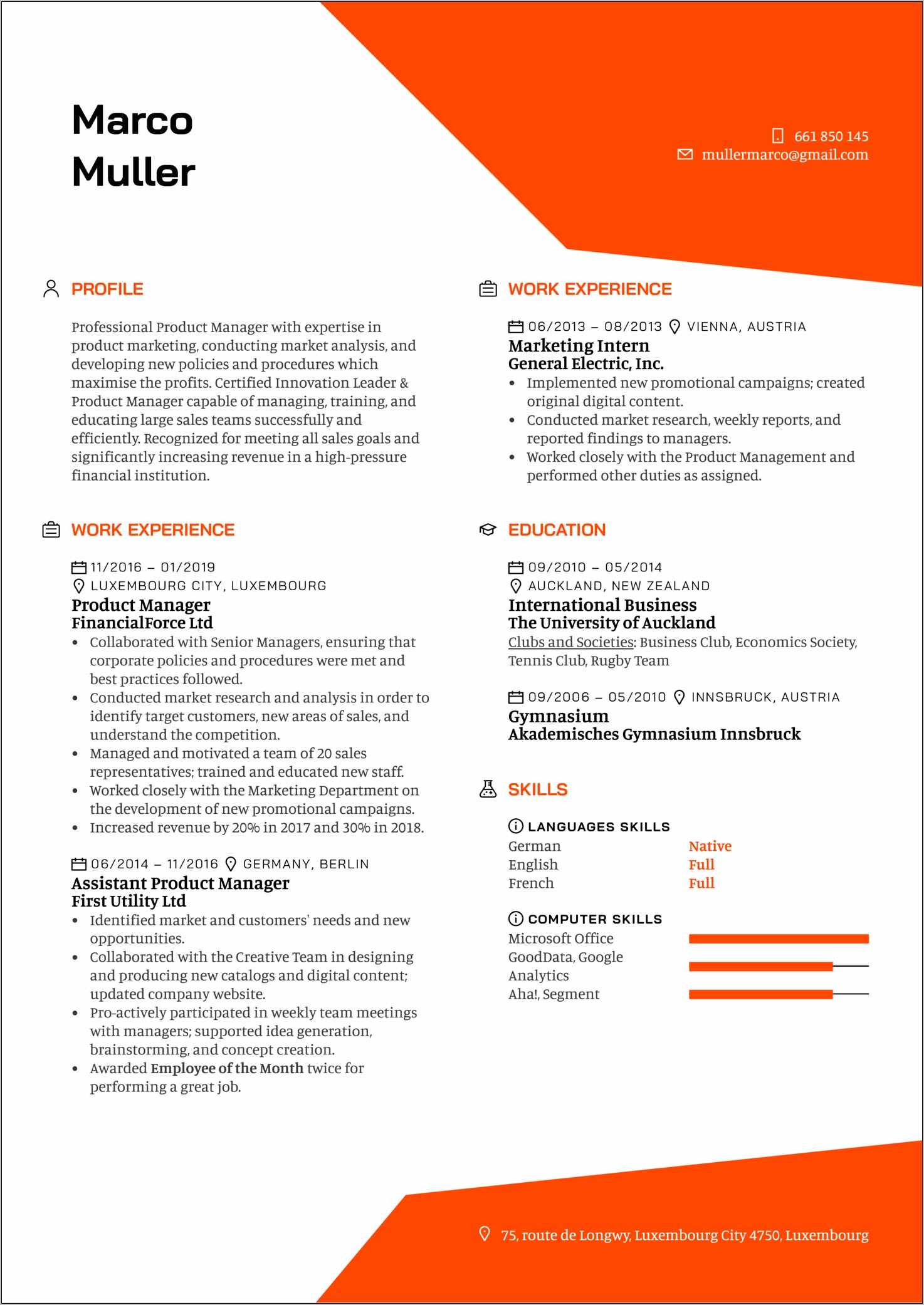 Skills Section Of Resume New Zealand