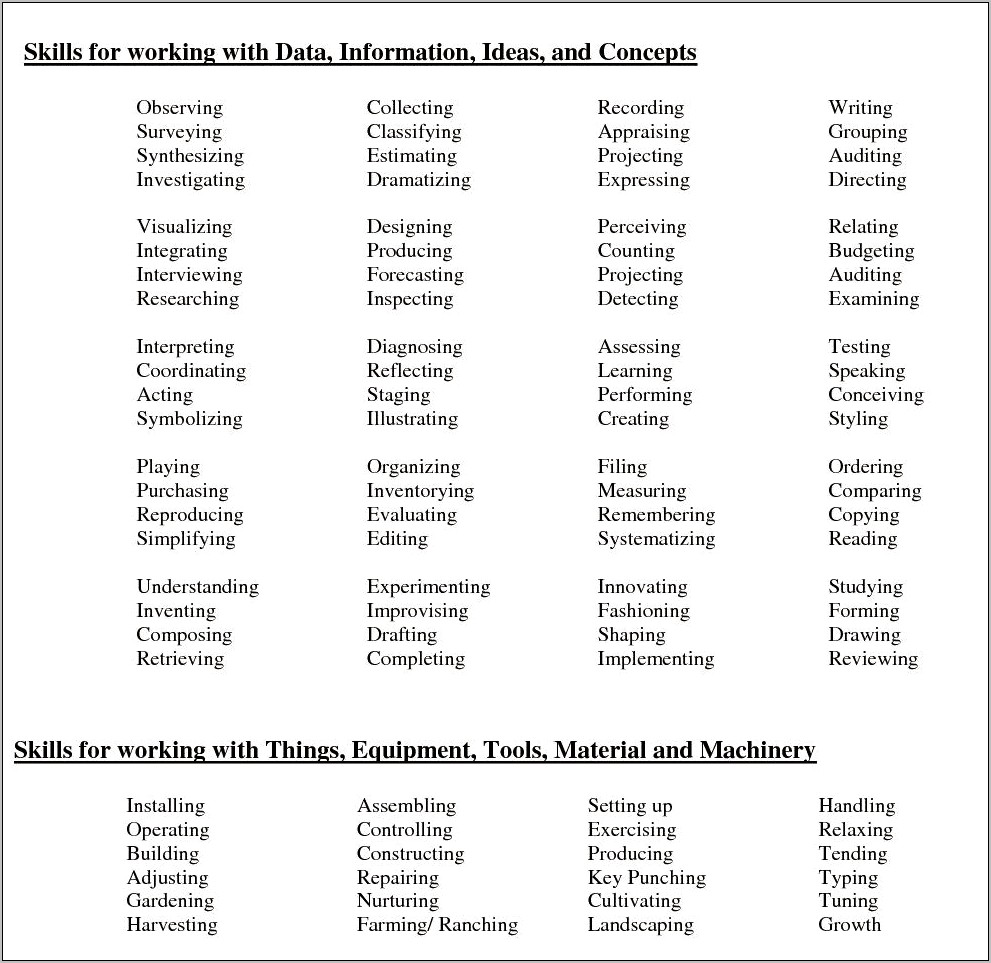 Skills To Include On It Resume