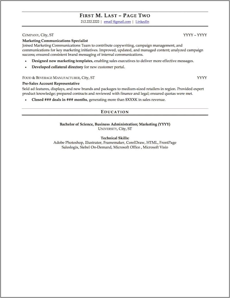 Skills To List In Resume Example