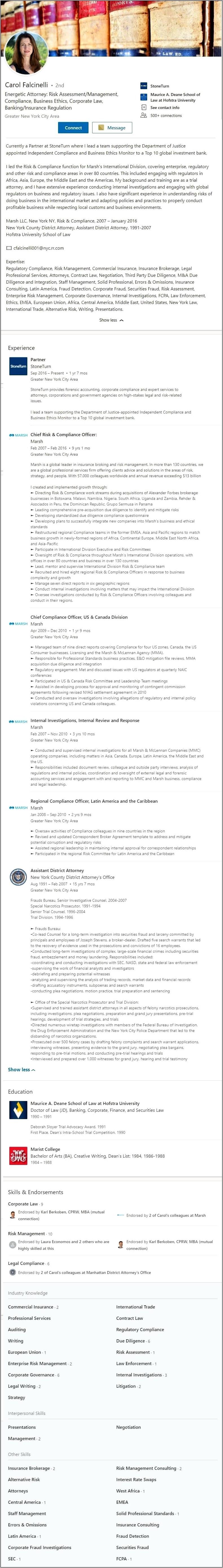 Skills To List On Linkedin Resume For Investigators