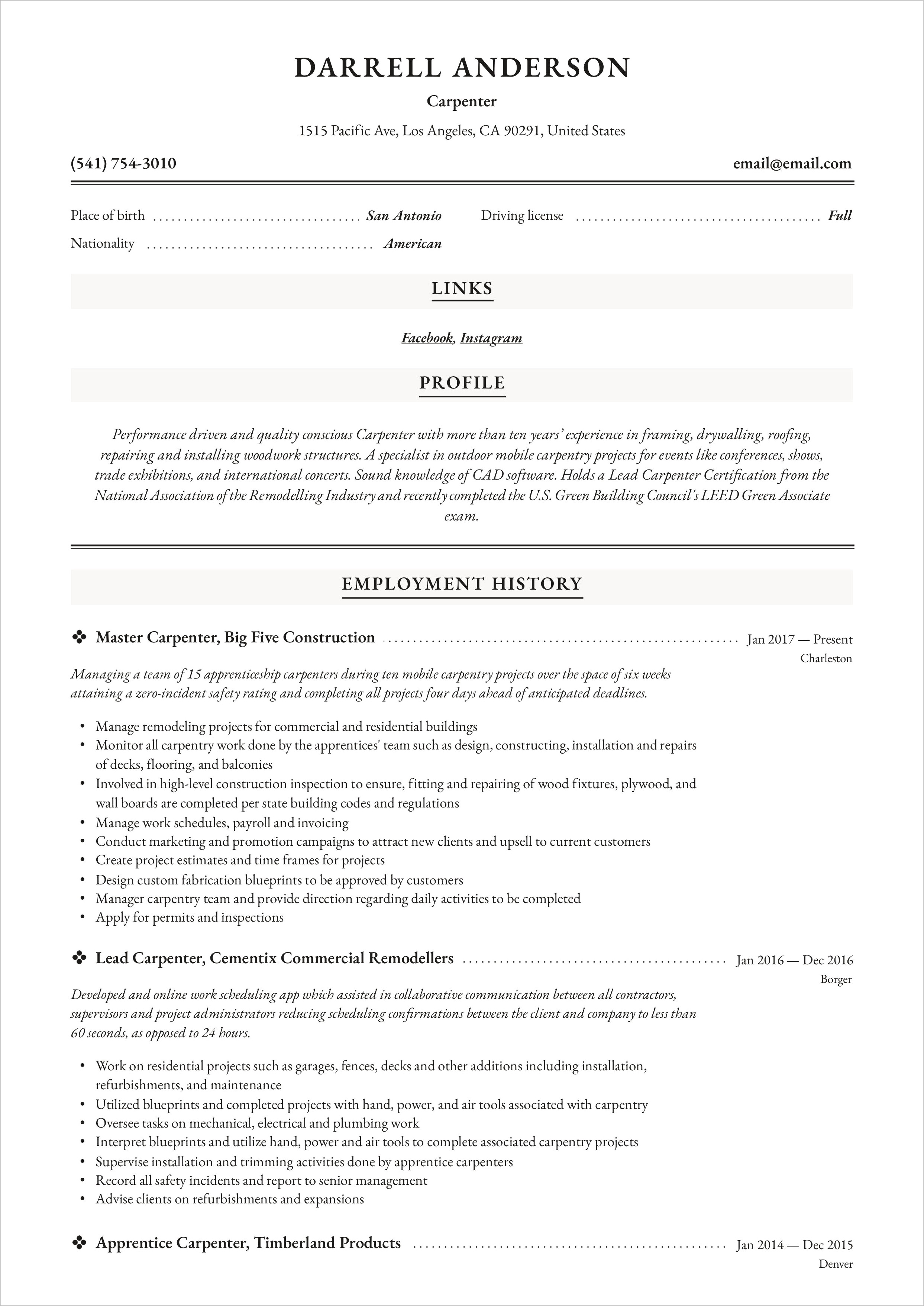 Skills To List On Outdoor Job Resume