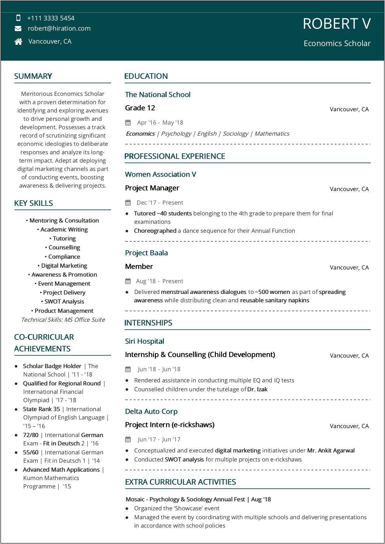 Skills To Put On Resume For Scholarships