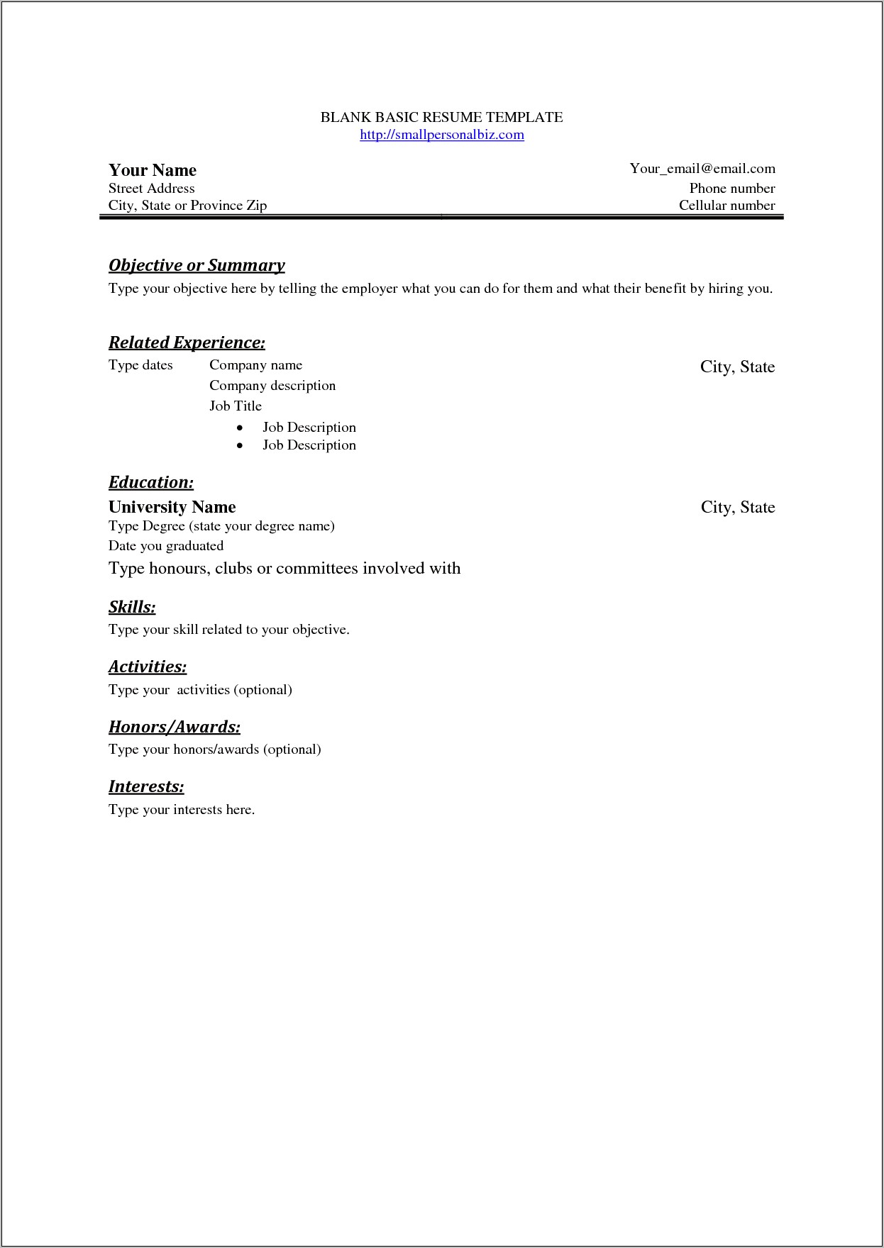 Skills To Type On A Resume