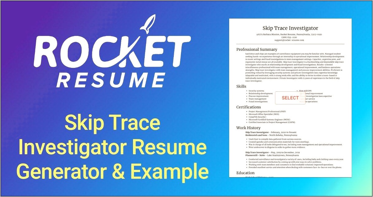 Skip The Summary On A Resume