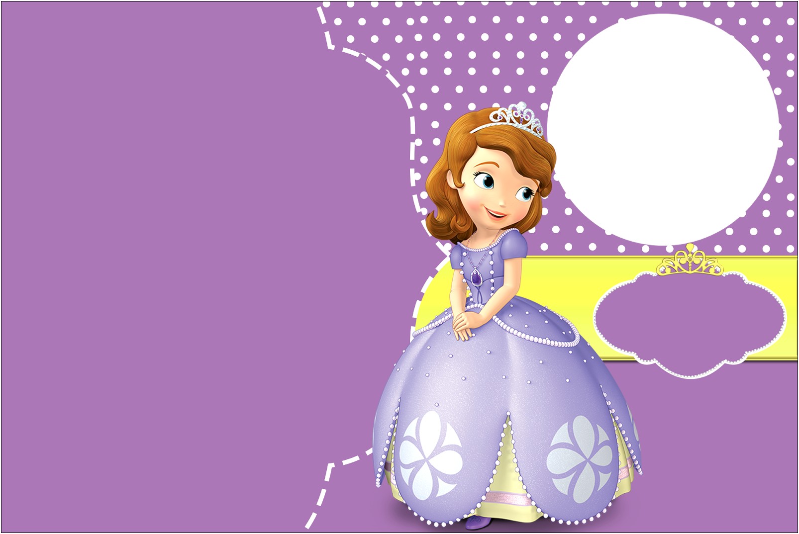 Sofia The First Invitations Template Free