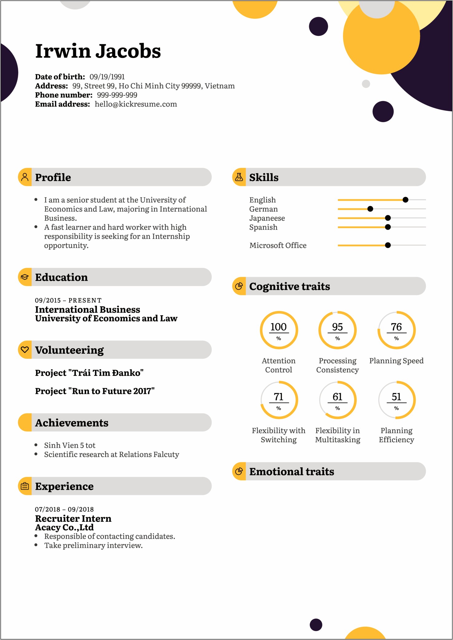 Spectacular Resume Template For Entry Level Hr