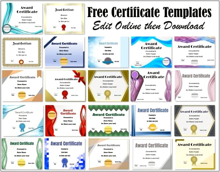 Sports Certificate Design Templates Free Download