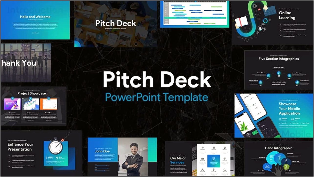 Startup Pitch Deck Powerpoint Template Free Resume Example Gallery
