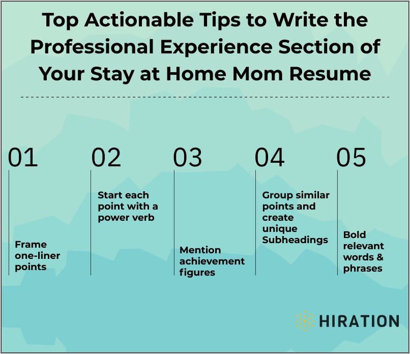 Stay At Home Mom Work Experience On Resumes