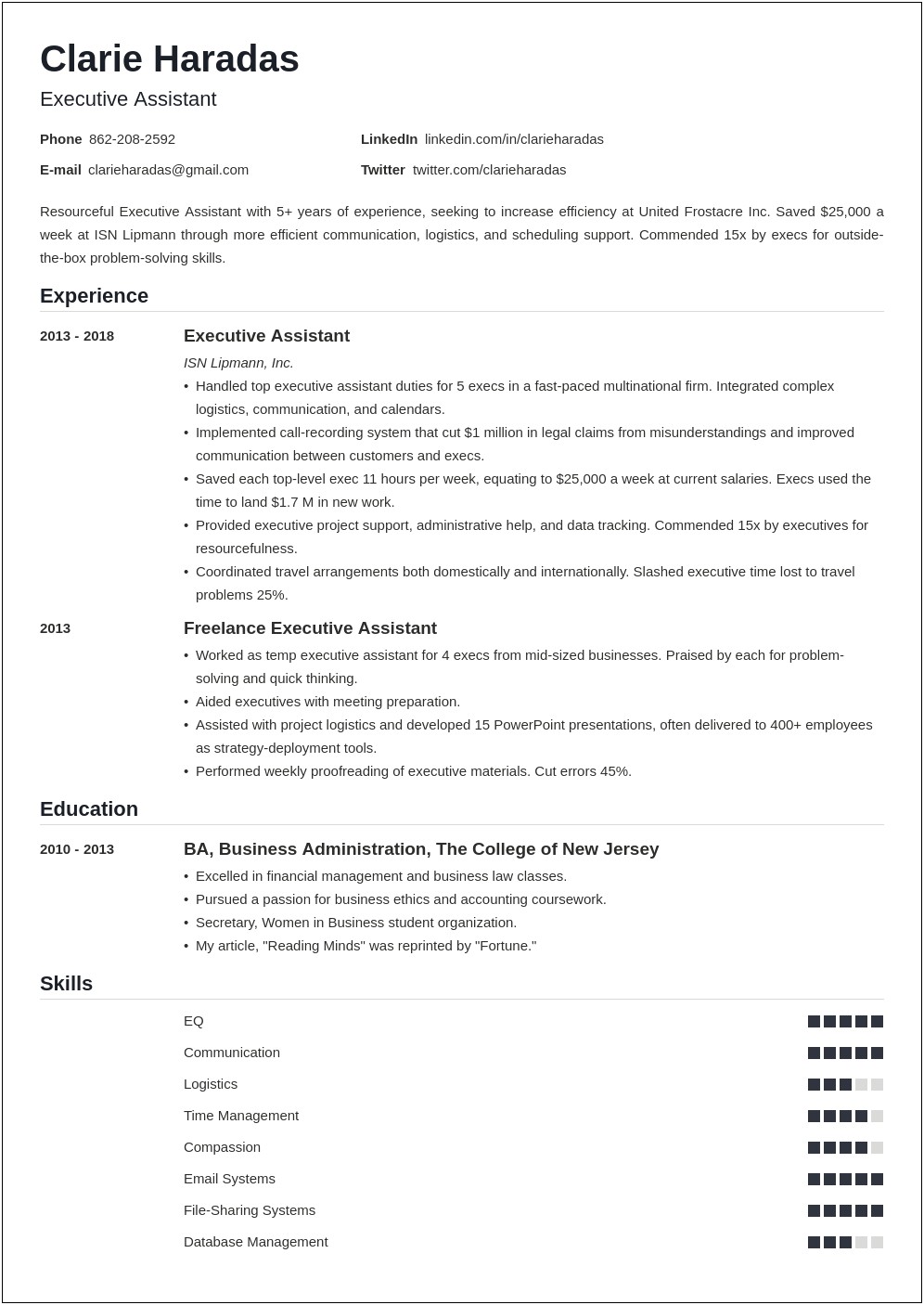 Talent Agency Bookkeeping Resume Templates Suggestions