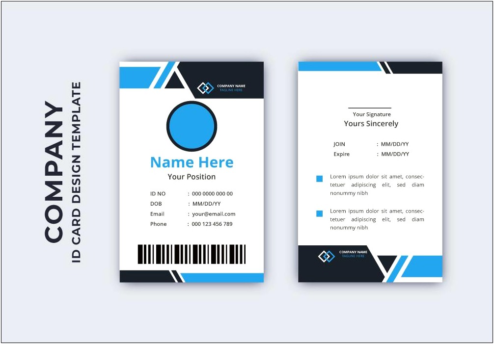 Teacher Id Card Template Free Download