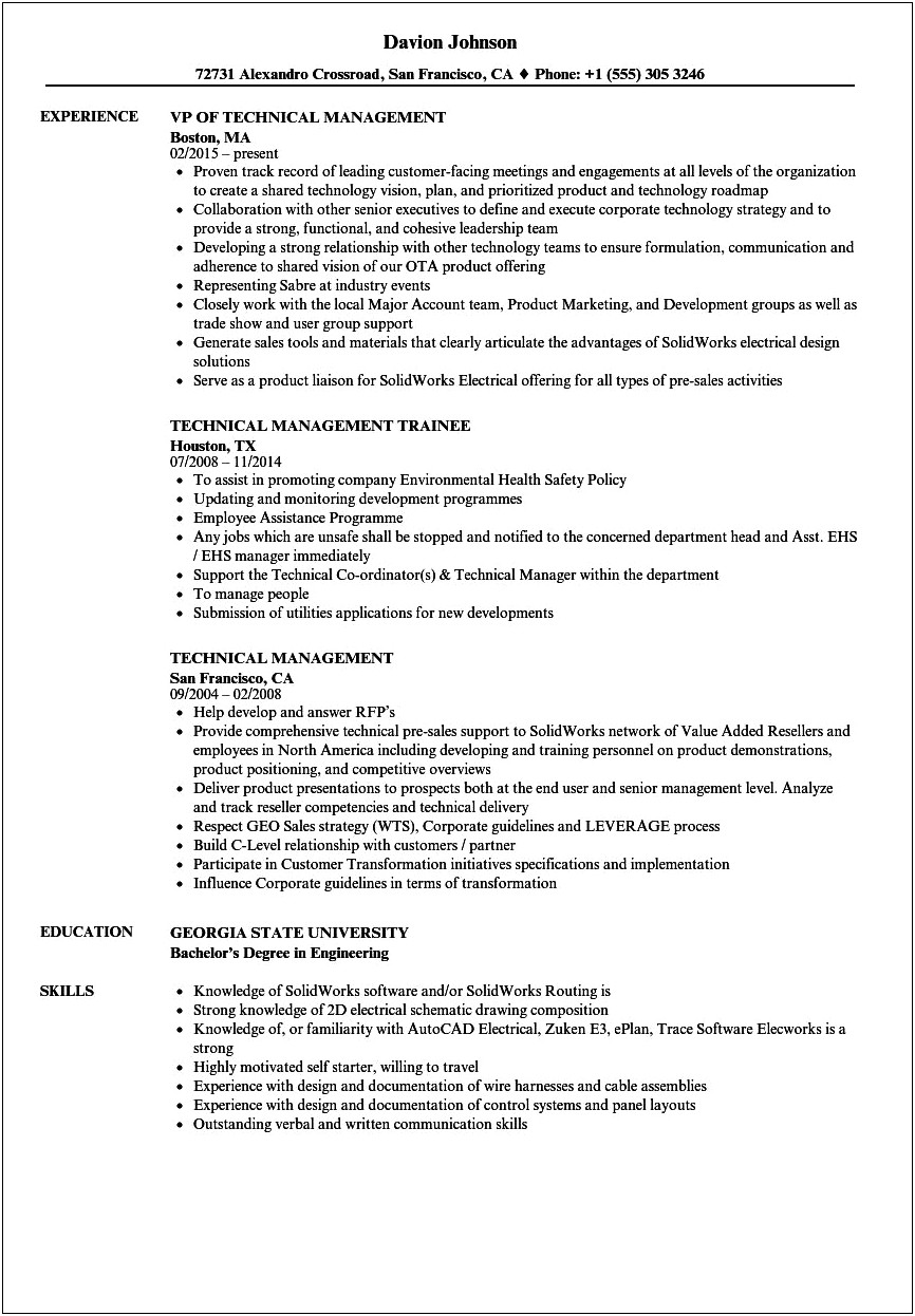 Technical Skills Section On Resume Example