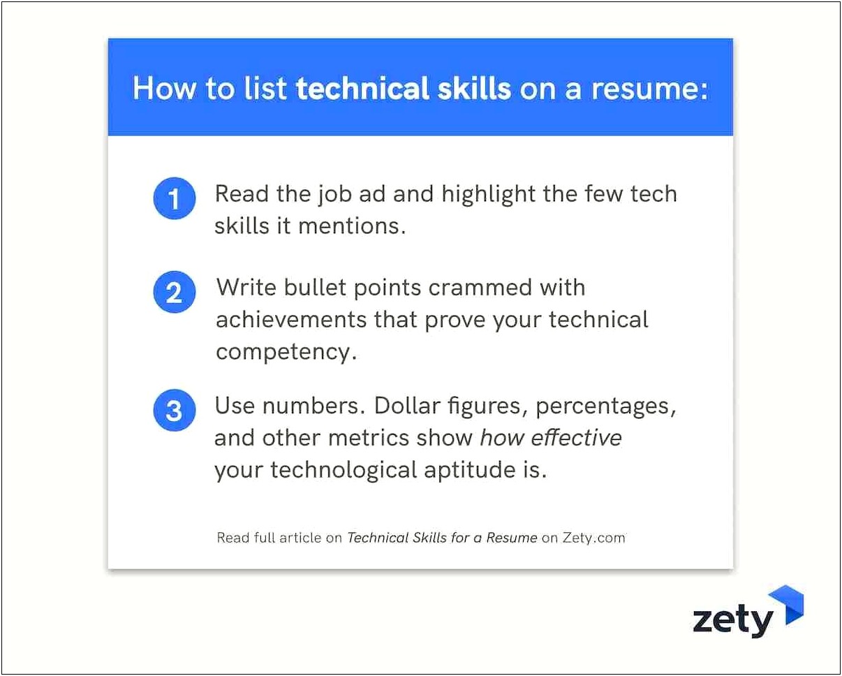 Technical Skills To Add To A Resume